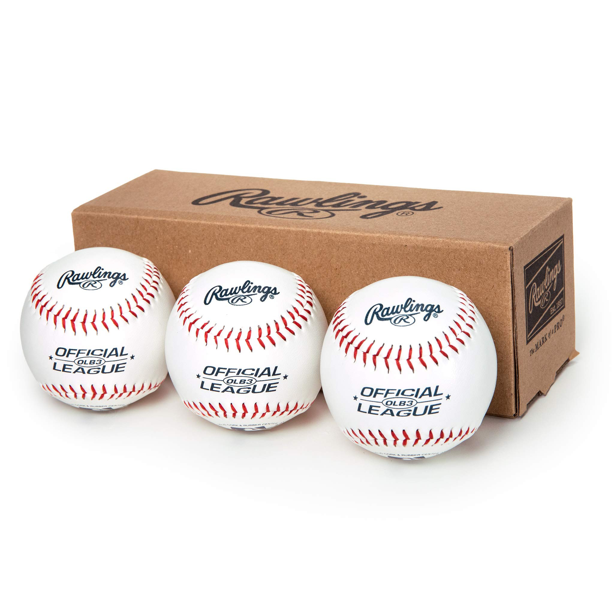 Rawlings | Official League Recreational Use Practice Baseballs | OLB3 | Youth/8U | 3 Count | Amazon (US)