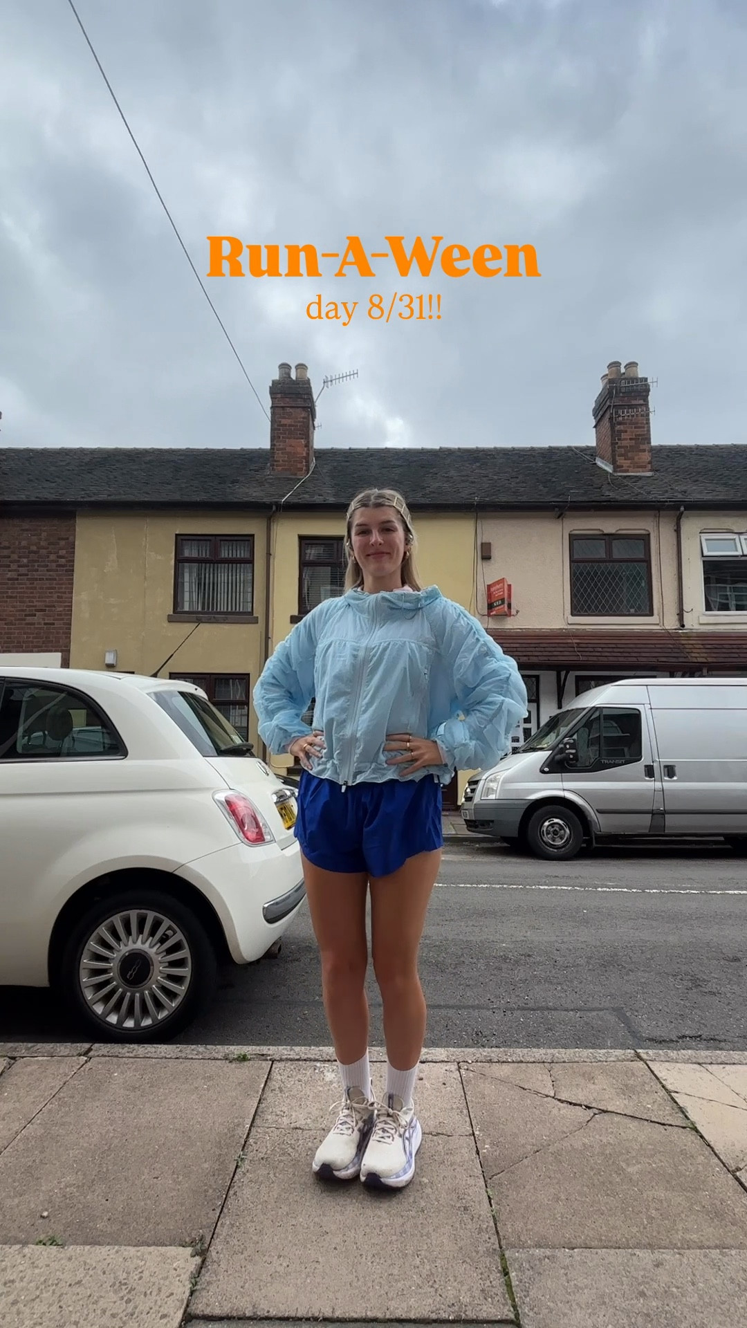 A very BLUE run outfit 🦋🤸🏼‍♂️🫐