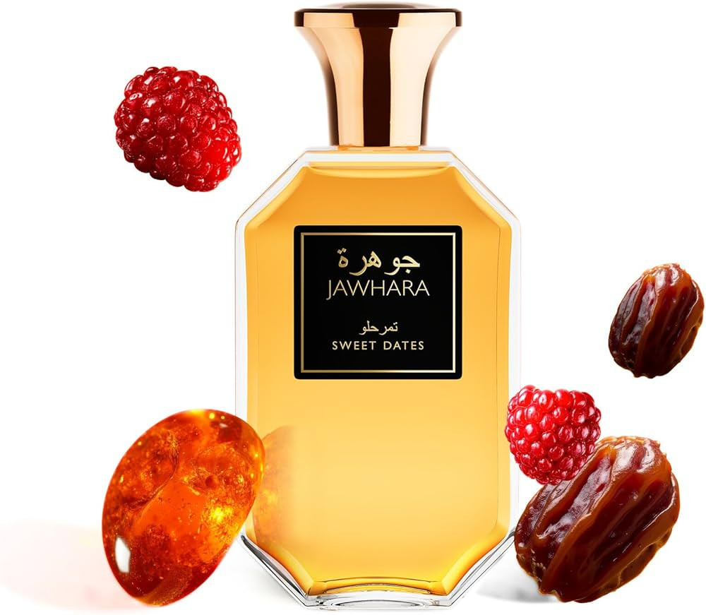 Jawhara Sweet Dates | Ambery Fruity Eau de Parfum 3.3 fl oz | Notes of Raspberry, Medjool Dates, ... | Amazon (US)