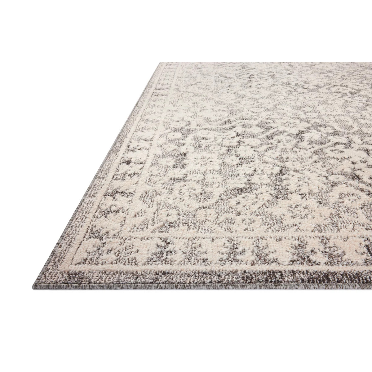 Magnolia Home by Joanna Gaines x Loloi Gigi Grey / Ivory Area Rug | Wayfair North America