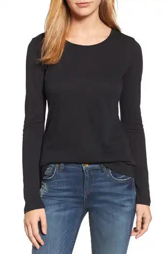 Treasure & Bond Women's Rib Crewneck Long Sleeve Shirt | Nordstrom | Nordstrom