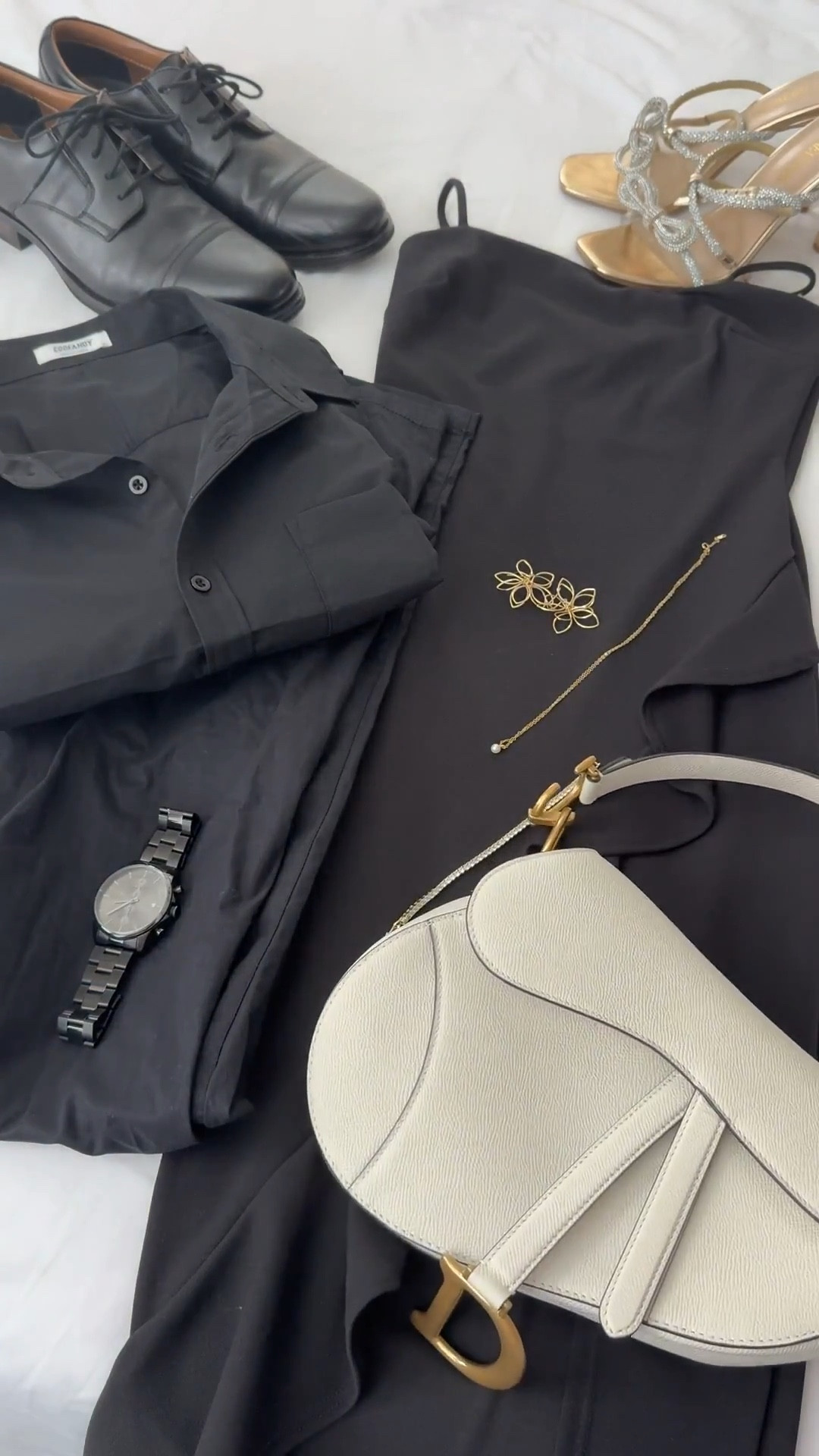 Date night hits different when the outfits are in sync 👑✨ #CoupleOOTD #FashionInLove