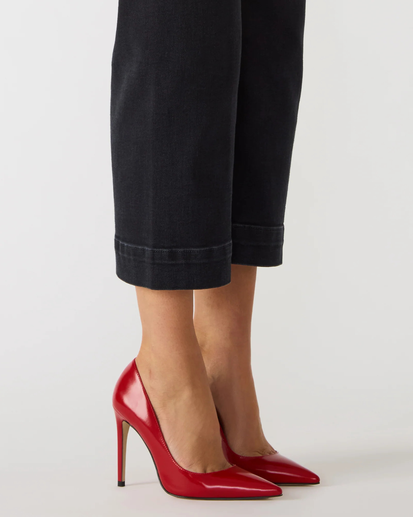 NOIR Red Leather Pointed-Toe Stiletto Pump Women's Heels | Steve Madden (US)