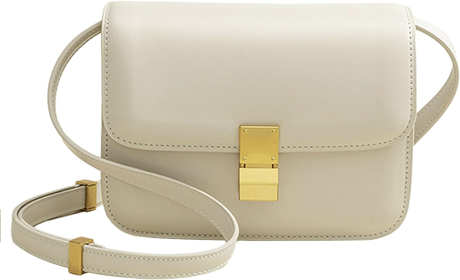 Small Crossbody Bag for Women Trendy Shoulder Bag PU Leather Square Crossbody Shoulder Purse Flap... | Amazon (US)