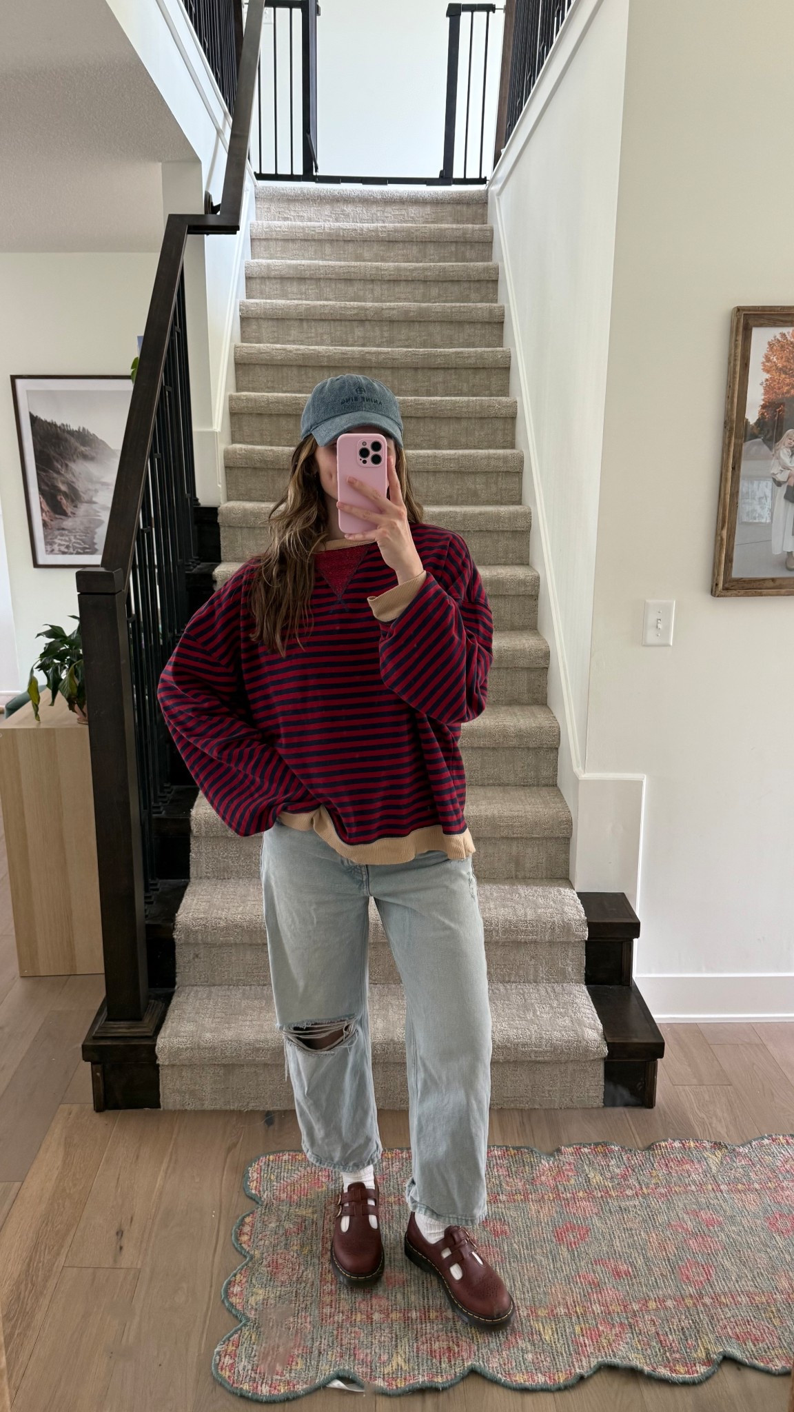 chilly morning! wearing a small in crewneck, one of my favorites, also linked a look for less! sized up 2 in jeans postpartum! 

Spring outfit, mom outfit

#LTKootd #LTKmomlife