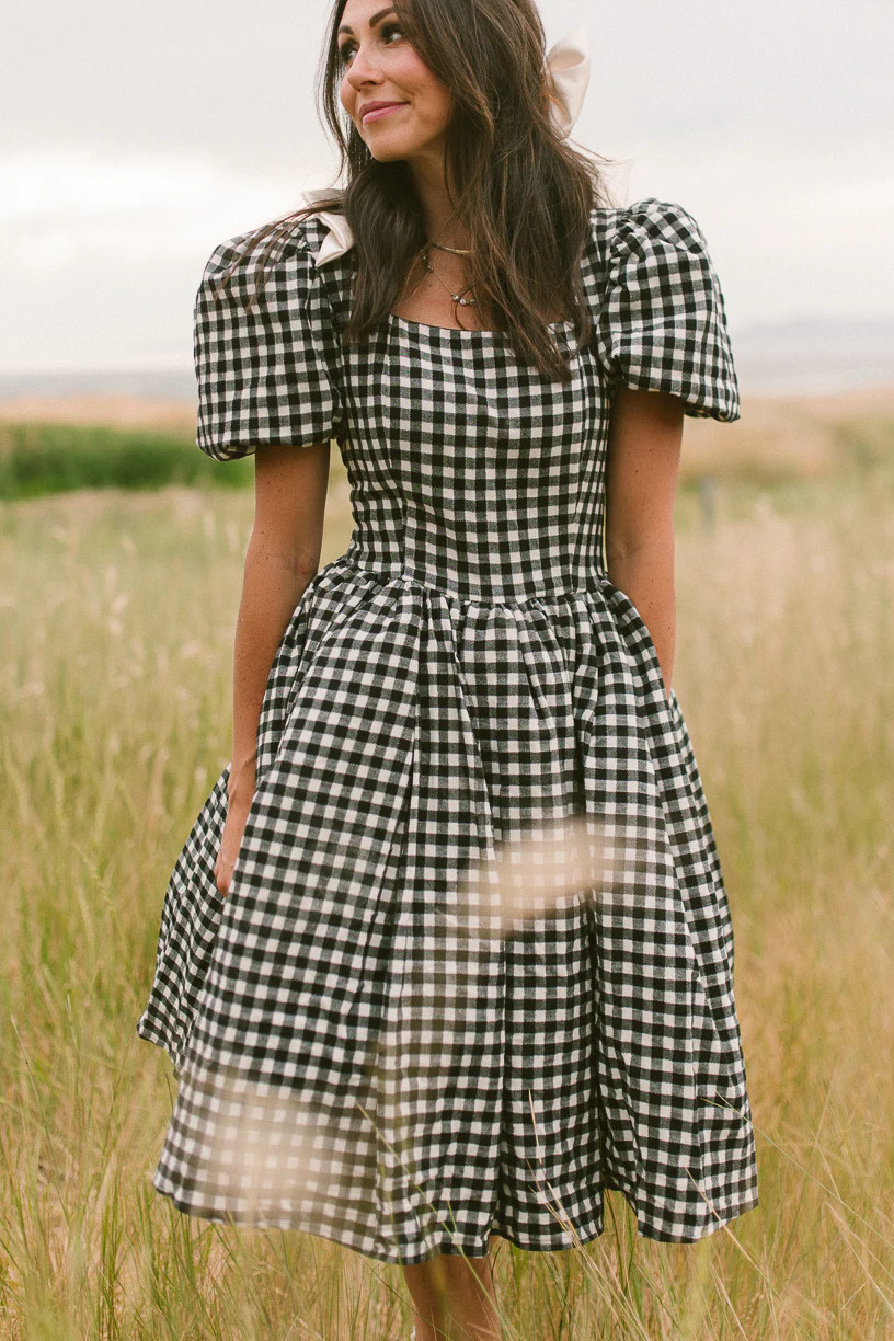 Cupcake Dress in Black Gingham | Ivy City Co