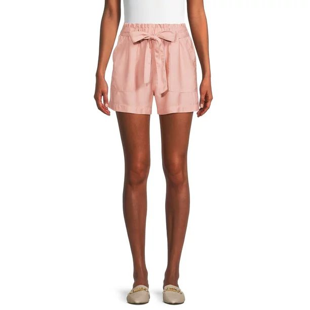 Time and Tru Women's Belted Utility Shorts | Walmart (US)