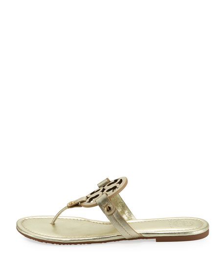 Miller Leather Logo Sandal | Neiman Marcus