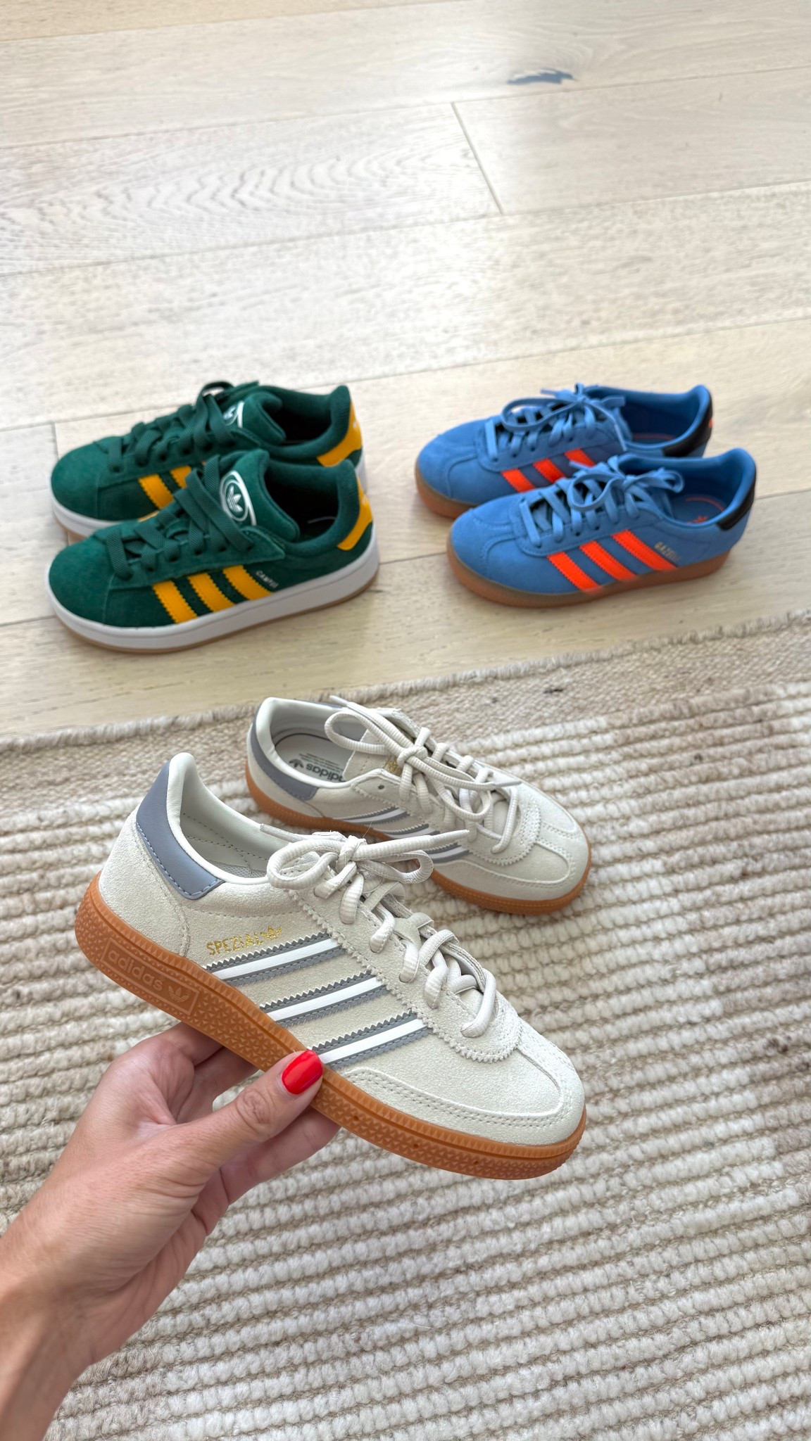 Kids adidas 〰️ back to school shoes! This lighter pair is on sale 🙌🏼 

Adidas kids, kids school shoes, boys school shoes, girls school shoes, adidas, blue adidas, green adidas 

#LTKShoeCrush #LTKKids #LTKFamily