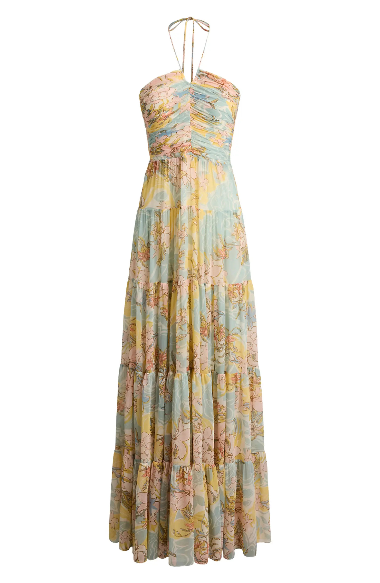 Lauren Ralph Lauren Floral Print Halter Maxi Dress | Nordstrom | Nordstrom