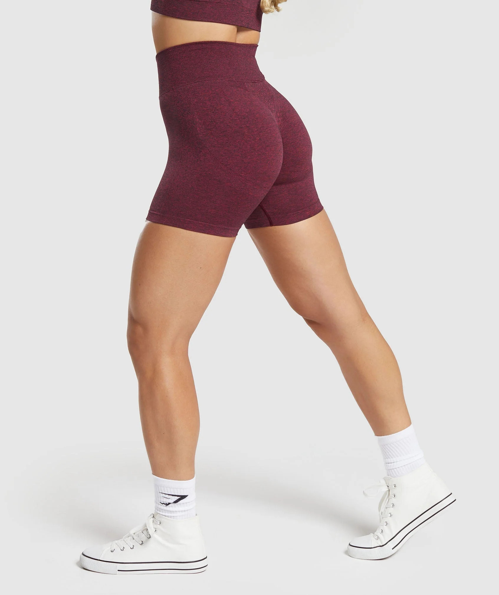 Lift Contour Seamless Shorts Vintage Pink/Black Marl | Gymshark US