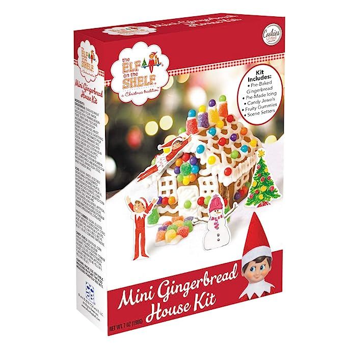 Mini Elf on the Shelf Gingerbread House Kit by Cookies United | Amazon (US)