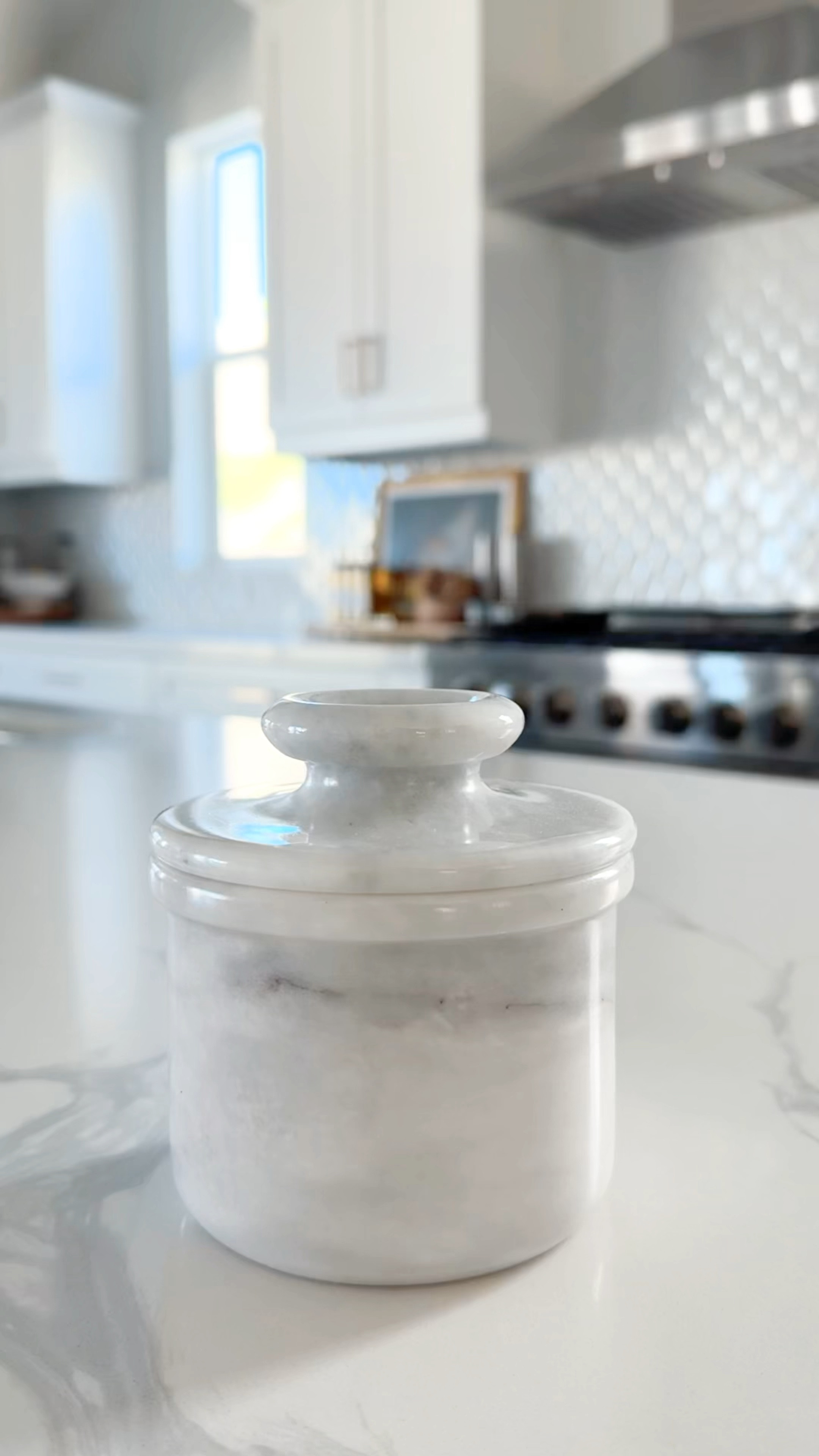 I’ve never loved having to get cold butter from the fridge and trying to add it to my toast. This marble butter keeper fits right in on my countertop and allows me to have room temperature, spreadable butter at my fingertips! 🧈 


-
-

#kitchenfind #kitchenorganization #homefind #homegoodw #amazonfinds #amazonhome #amazoninfluencer #amazonreview #amazonreviewer #amazonshopping #amazonmusthaves

#LTKFindsUnder100 #LTKHome #LTKVideo