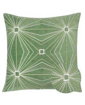 Homey Cozy Claire Olive Velvet Square Decorative Throw Pillow | Macys (US)