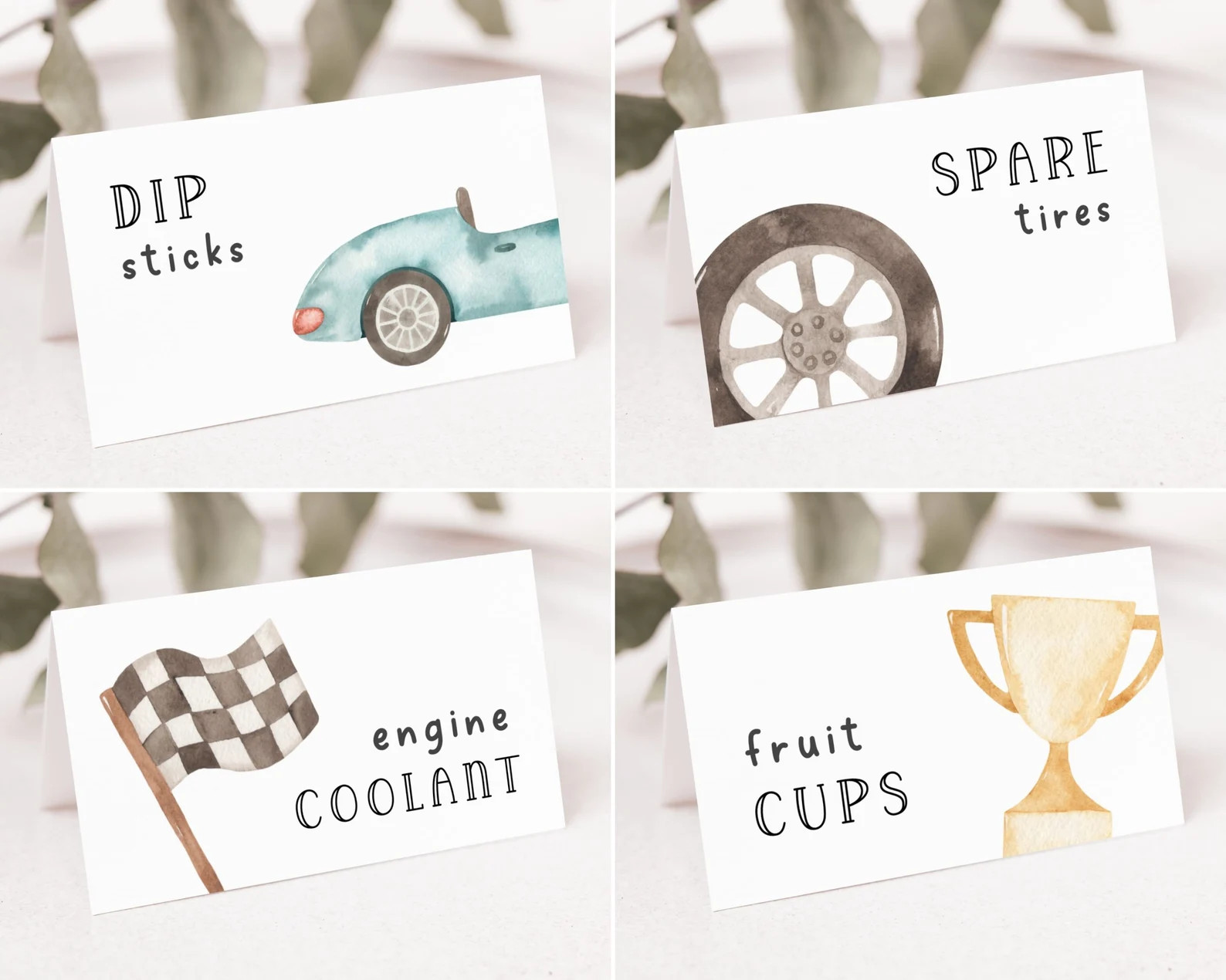 Two Fast Race Car Food Labels 2nd Birthday Template. Second | Etsy | Etsy (US)