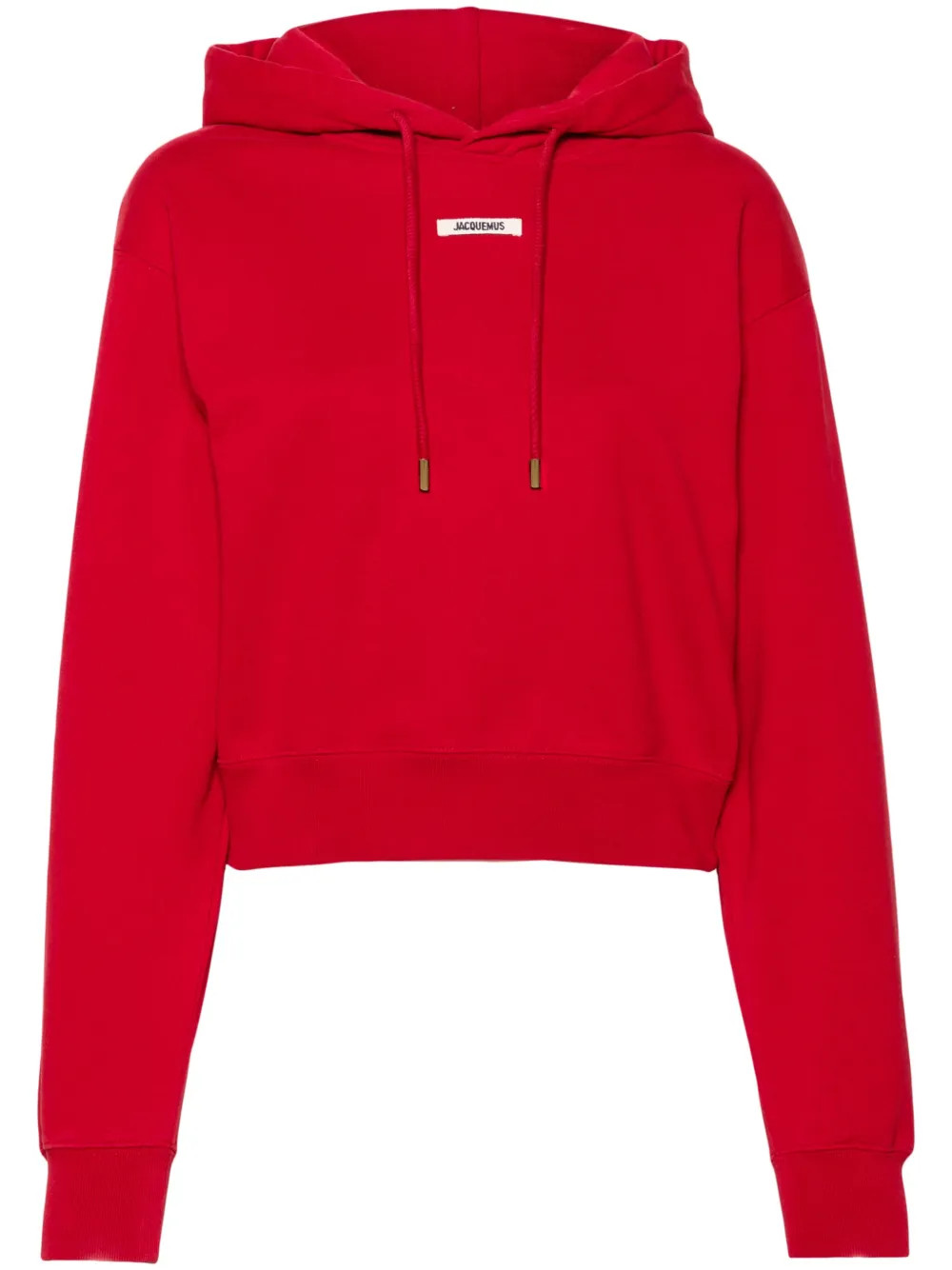 Jacquemus logo-patch Hoodie | Red | FARFETCH LV | Farfetch Global
