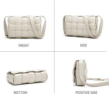 Woven Crossbody Handbag Purse for Women, Small Shoulder Messenger Bag Clutch Wallet Square Bag | Amazon (US)