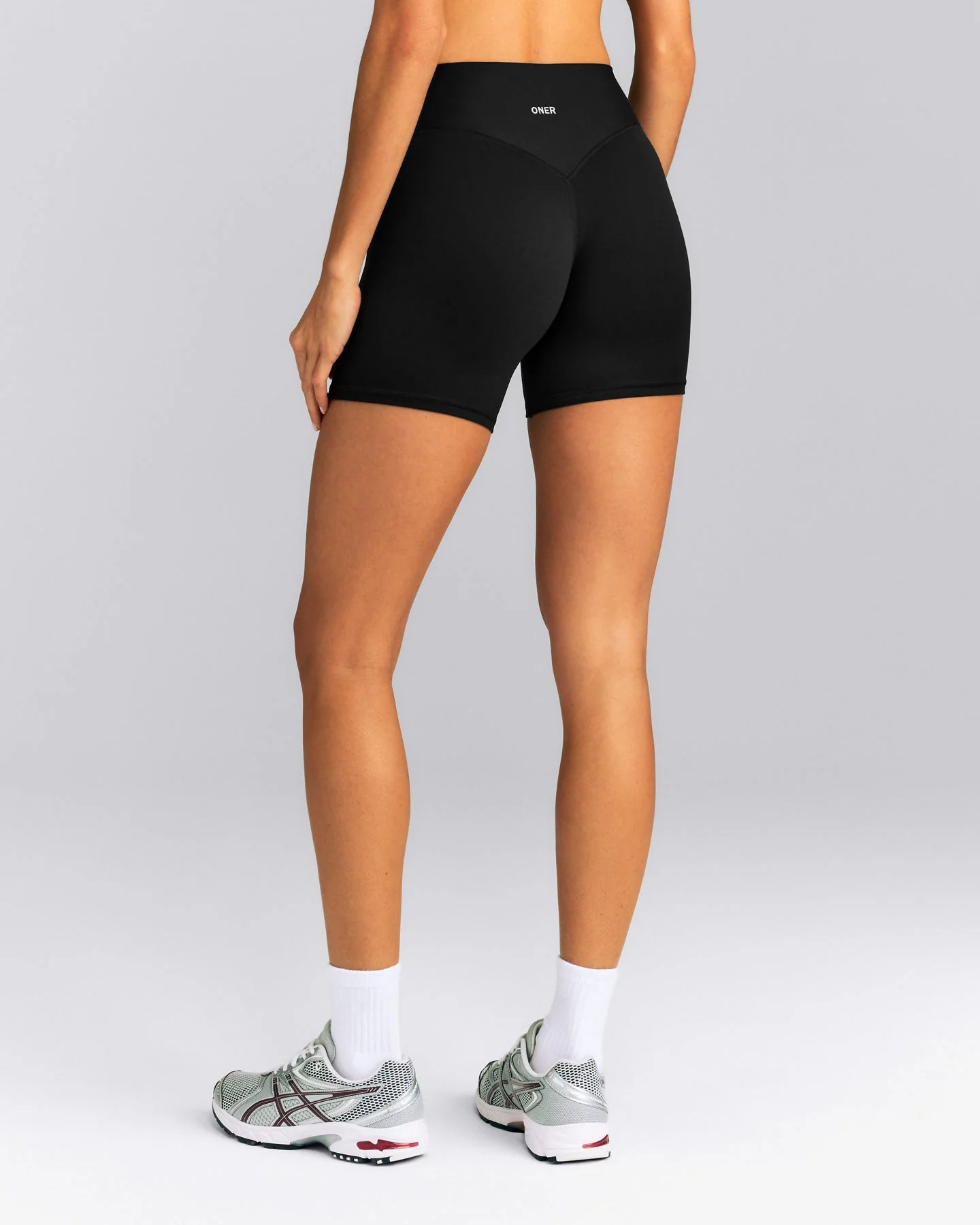 SoftMotion\u2122 High Waisted Shorts 6" New Branding 
 Black | Oner Active (UK / US)