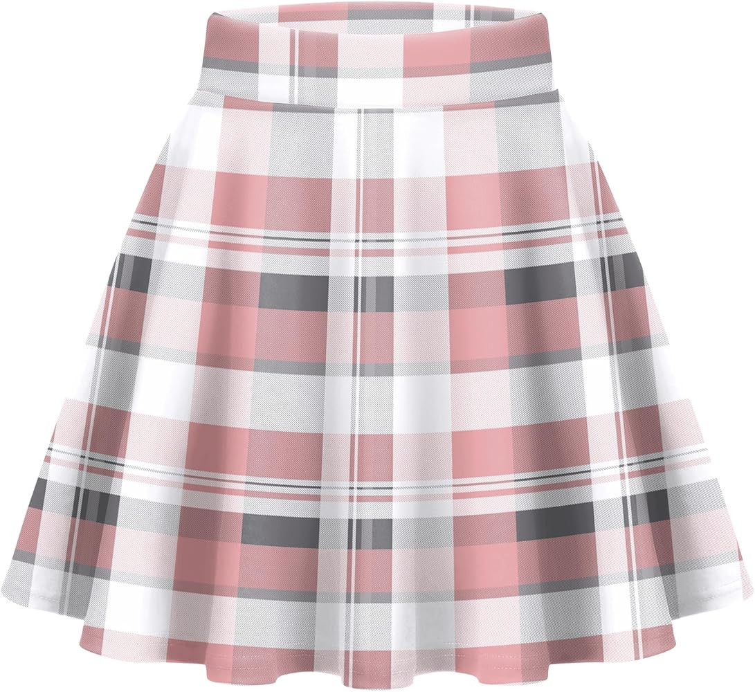 Zeagoo Women's Skirt Basic Mini Skater Skirt 2025 Fall Skirts Stretchable High Waist A-Line Dance... | Amazon (US)