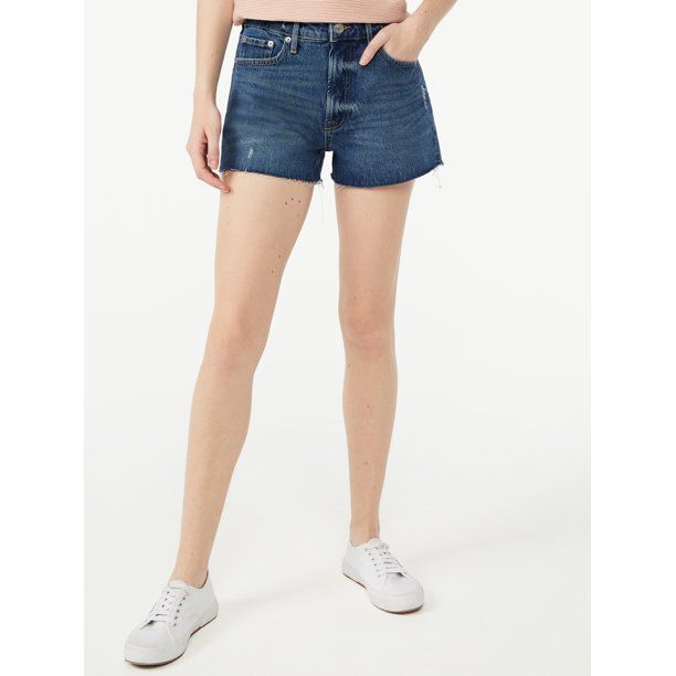 Free Assembly Women's 90's Cut Off Denim Short - Walmart.com | Walmart (US)