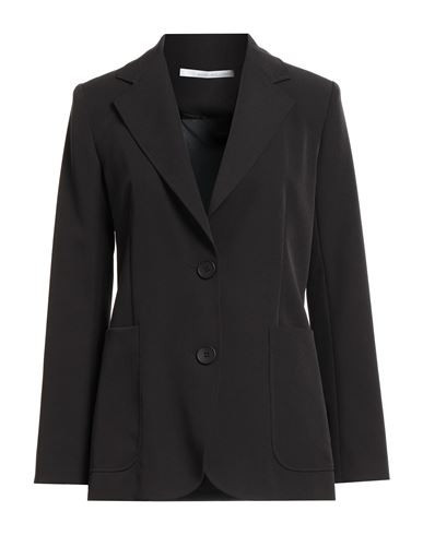 Herzensangelegenheit Woman Blazer Black Size 10 Polyester, Elastane | YOOX (US)