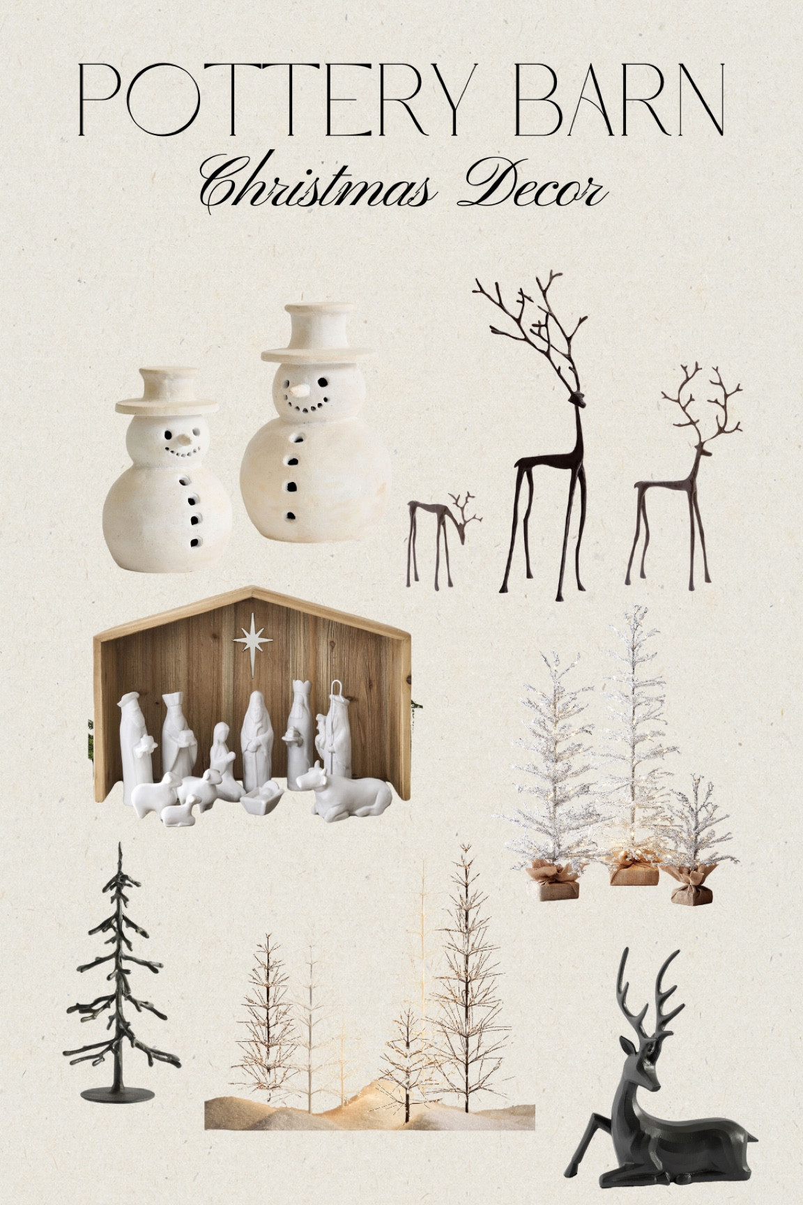 Pottery Barn • Christmas Decor • Neutral Christmas Decor • Nativity Scene • Christmas Tree • 

#LTKHome #LTKSeasonal #LTKHoliday
