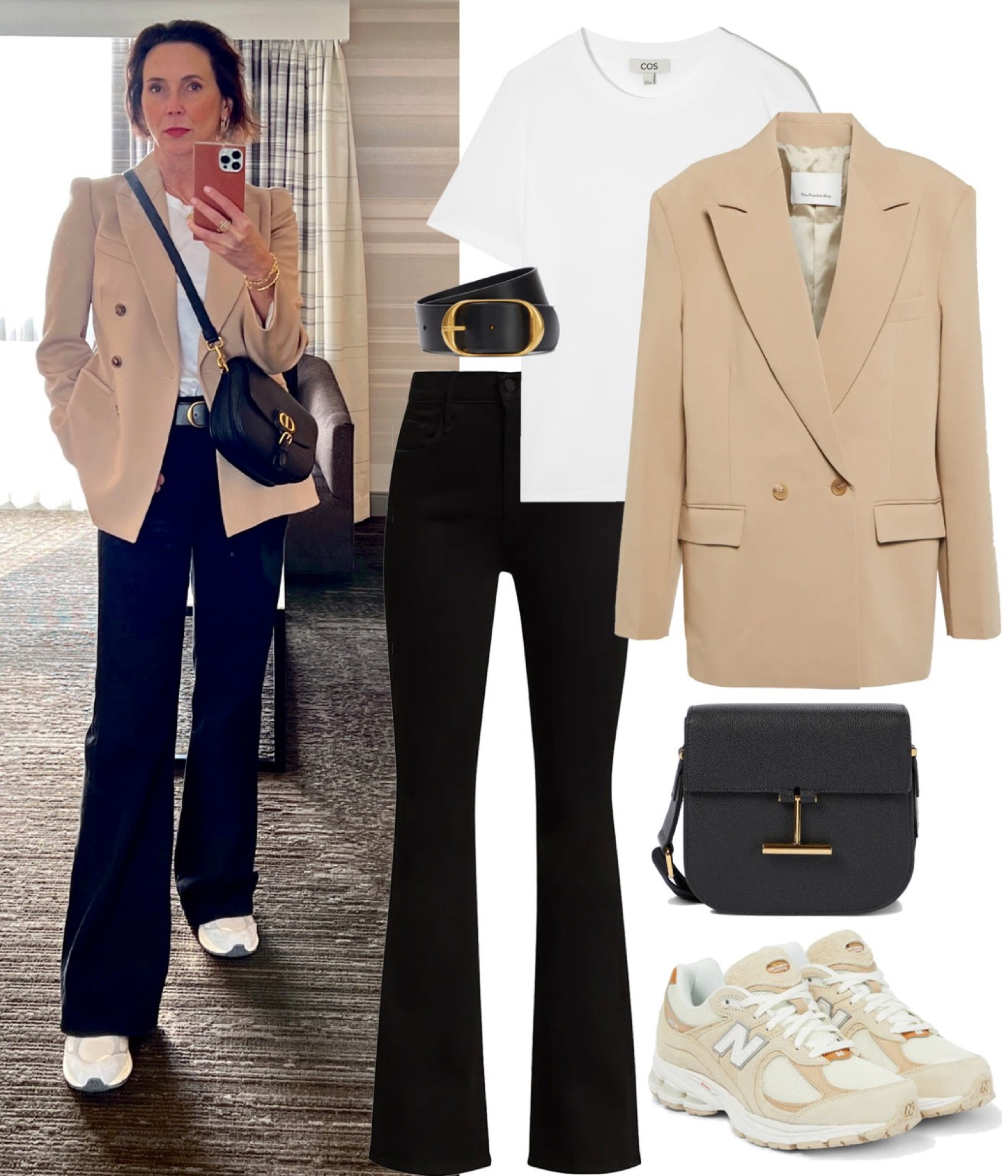 TRAVEL WITH A LIMITED PALETTE 

I stuck to my packing rule of a limited palette for a recent trip to New York. Black, white, and beige pieces are completely interchangeable and create a pulled together, classic look. For a one week run around the city, I brought a favorite tan blazer, black and blue high waisted jeans, a white tee, black thin knit top, two blouses, a black cropped jacket, a black short coat, tan pants and three pair of shoes – sneakers, sandals, and boots…in a carry on of course.

Shop day one look below or check out the full story on the blog.
#packing #carryon

#LTKstyletip #LTKtravel