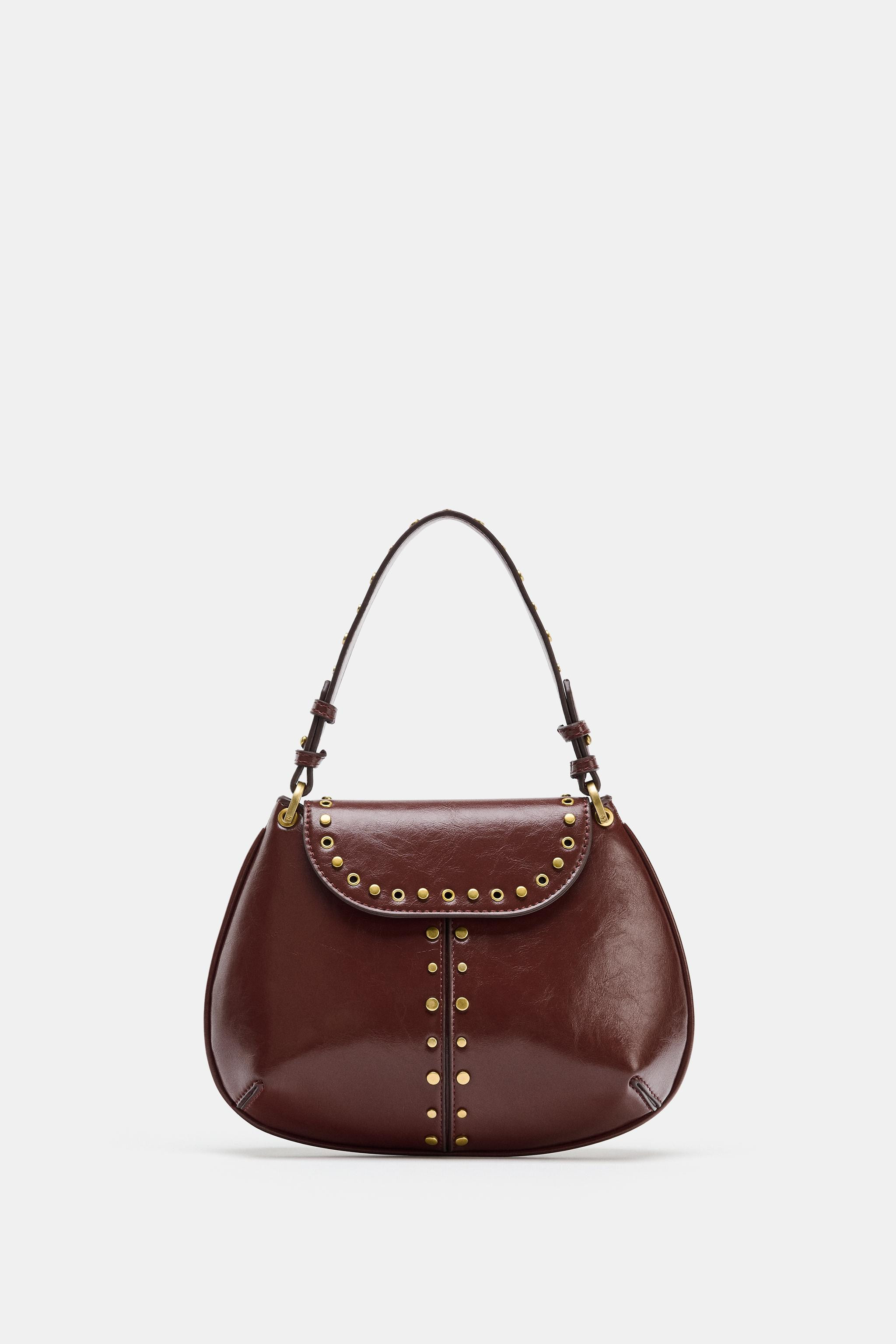 STUDDED SHOULDER BAG | Zara US