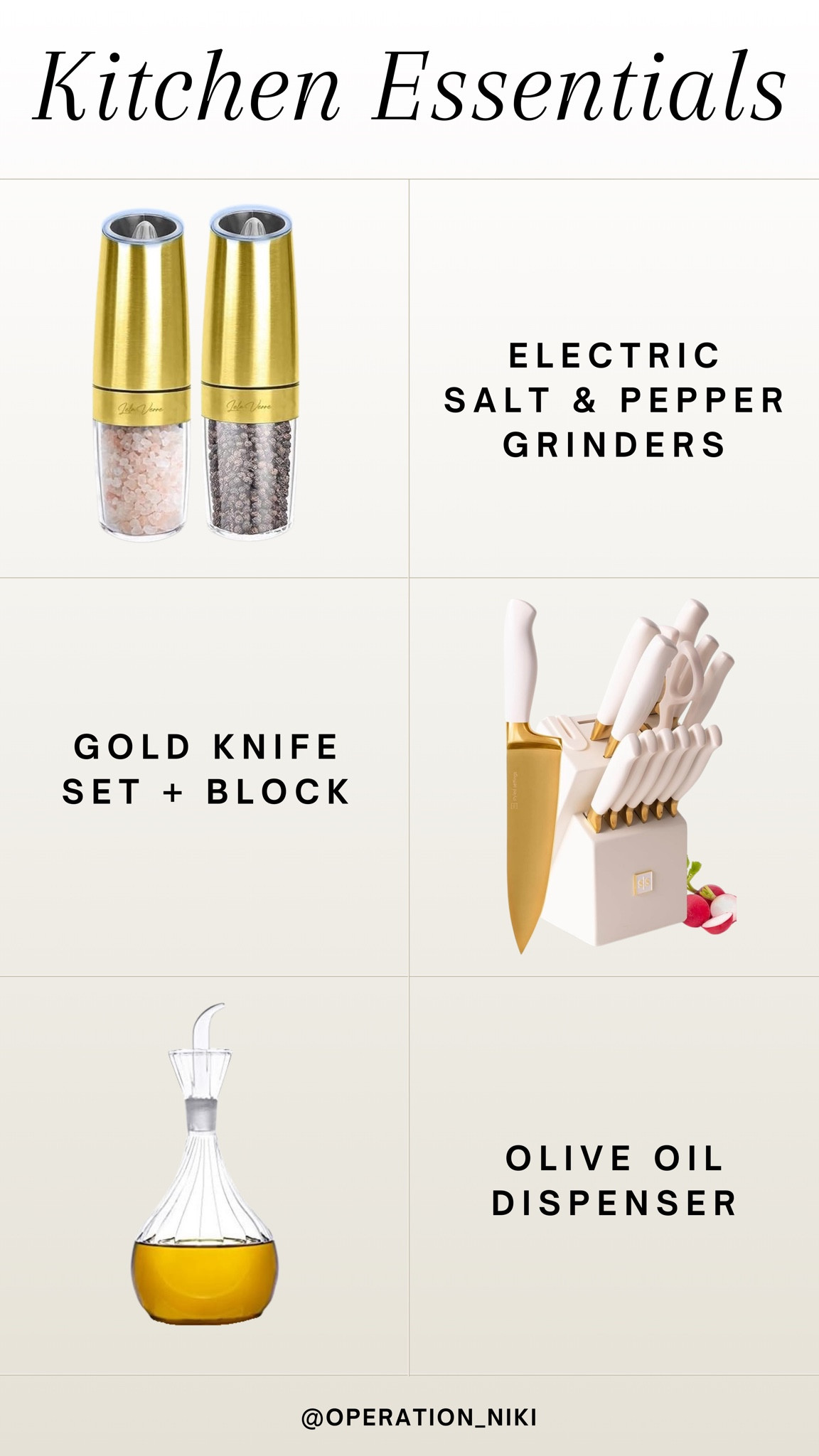 I’ve linked lots of my favorite kitchen essentials that I use daily!

Follow for more @OPERATION_NIKI on IG, TikTok, & Facebook

sahm, kitchen essentials, dinner tips, cooking hack, kitchen, home, meal prep, meal ideas, salt pepper dispensers, dinner ideas, favorite kitchen appliances, chicken dinner, meal inspo, back to school, mom life, salt pepper grinder, oil dispenserrs

#LTKHome #LTKFindsUnder100 #LTKFindsUnder50