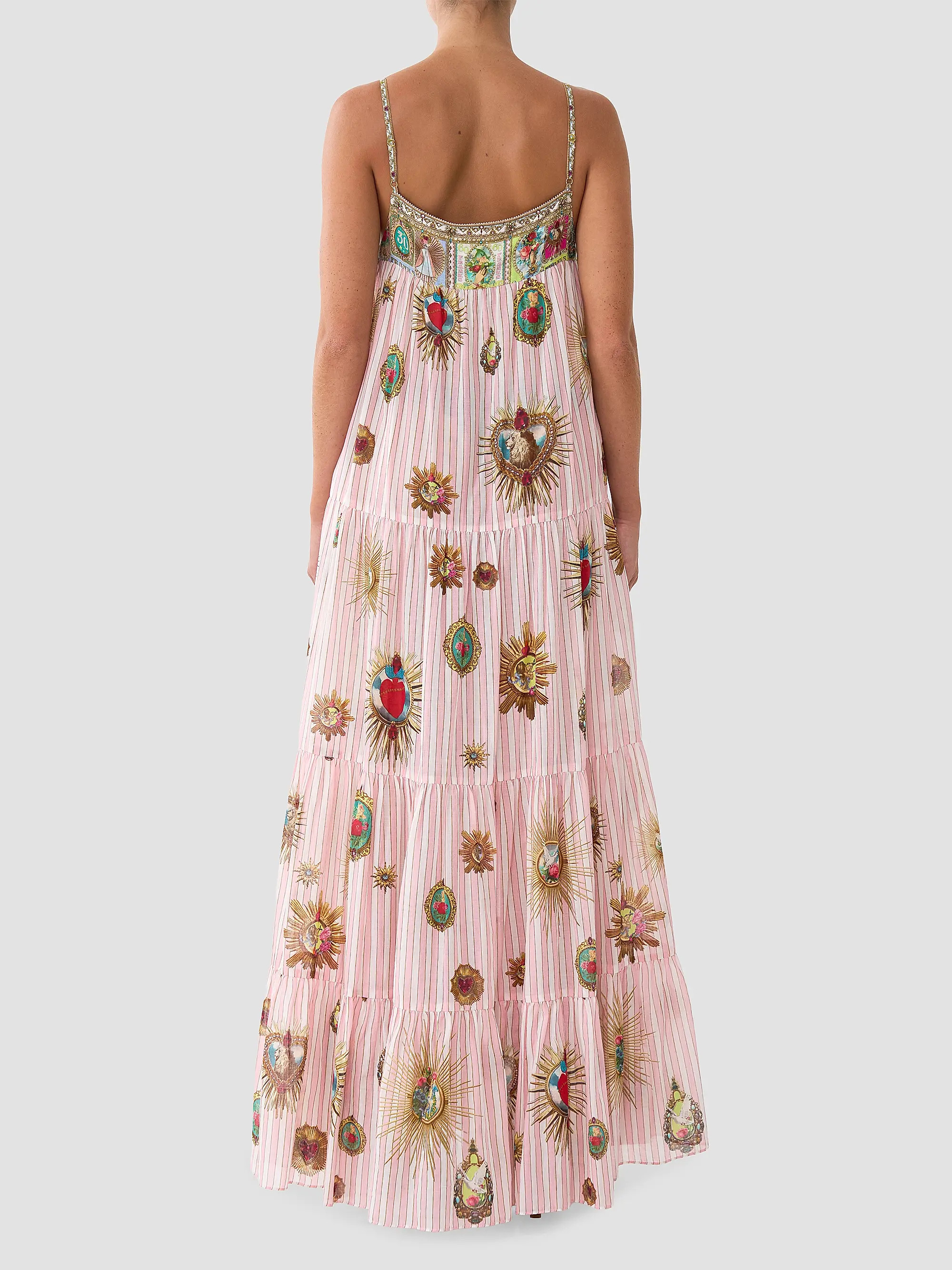 Camilla Striped Cotton A-Line Maxi Dress | Saks Fifth Avenue | Saks Fifth Avenue