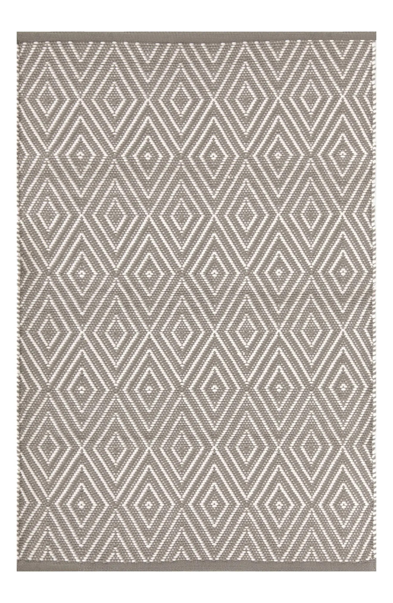 Dash & Albert Diamond Indoor/outdoor Rug, Size 5ft 0in x 8ft 0in - Grey | Nordstrom