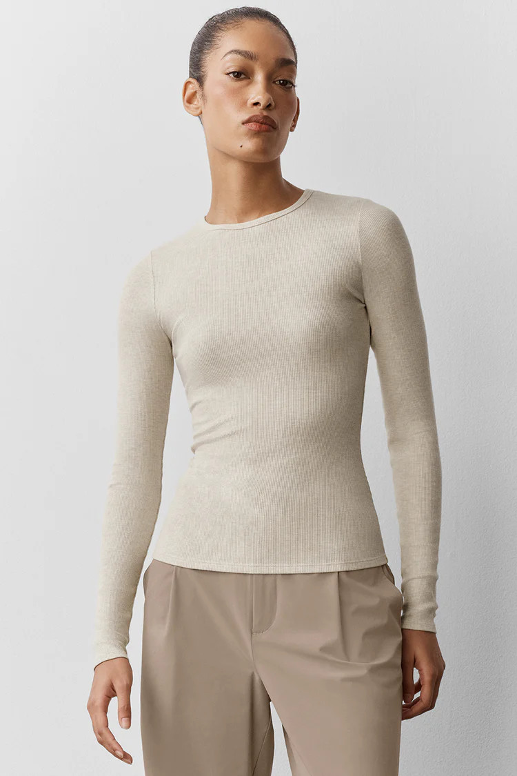 Ribbed Modal Long Sleeve | Alo Yoga (US)