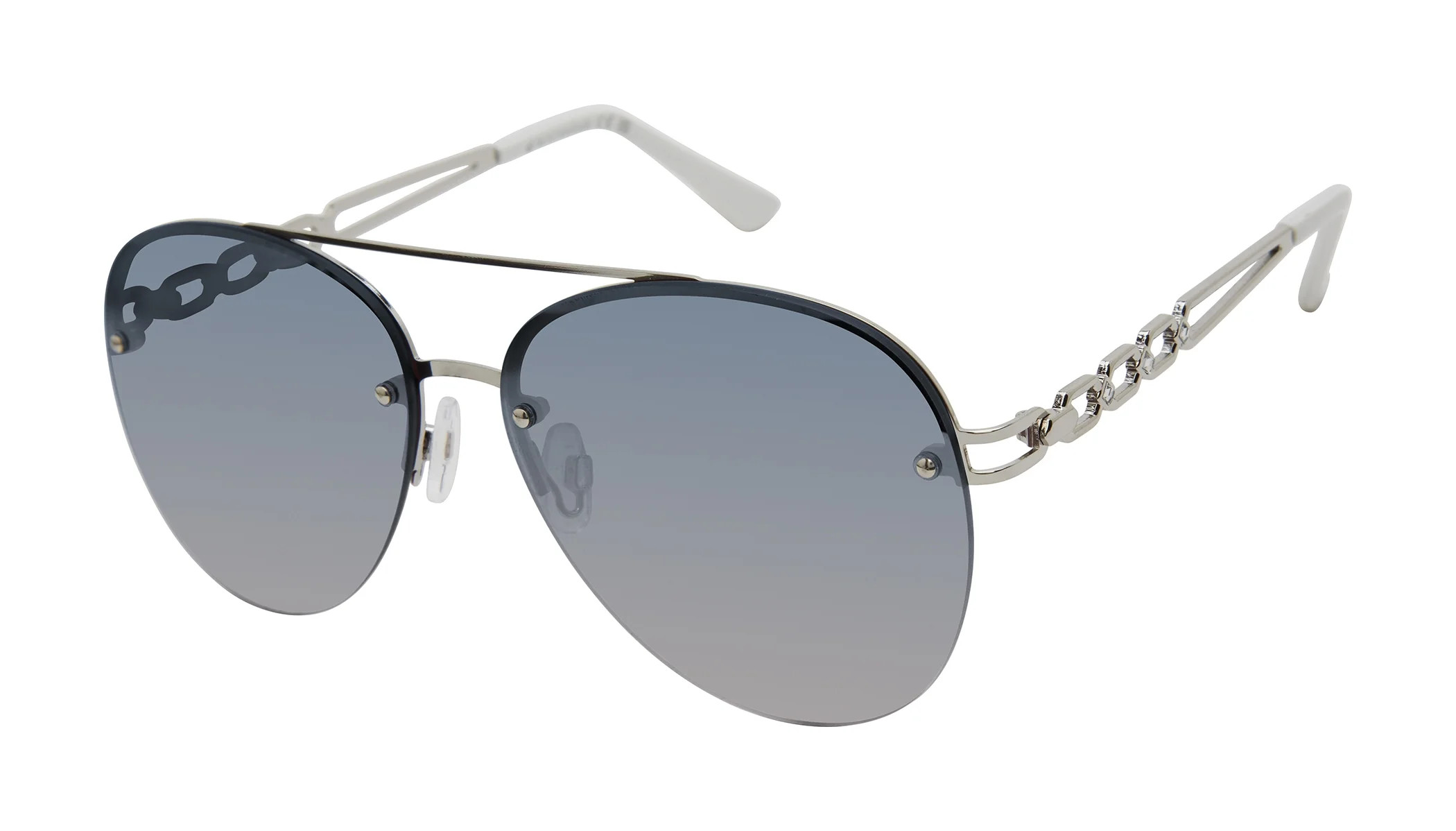 Rocawear Women's R3408 Semi Rimless Metal UV400 Protective Aviator Pilot Fashion Sunglasses, 62mm... | Walmart (US)