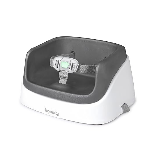 Ingenuity SmartClean Toddler Booster Seat for Dining Table with 3-Point Harness Straps, 1 Count (... | Amazon (US)