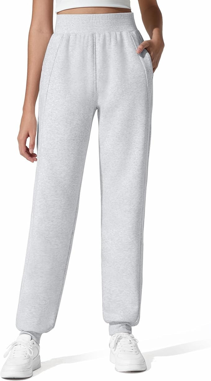 G4Free Flurrylux Cotton Fleece Lined Joggers for Women High Waist Sweatpants Winter Pants Warm Ca... | Amazon (US)