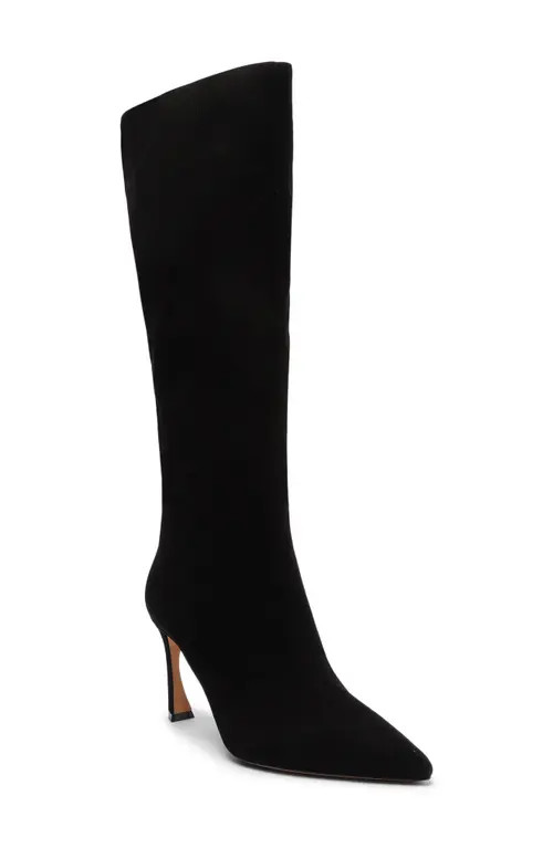Alexandre Birman Kyra Pointed Toe Knee High Boot in Black at Nordstrom, Size 6 | Nordstrom