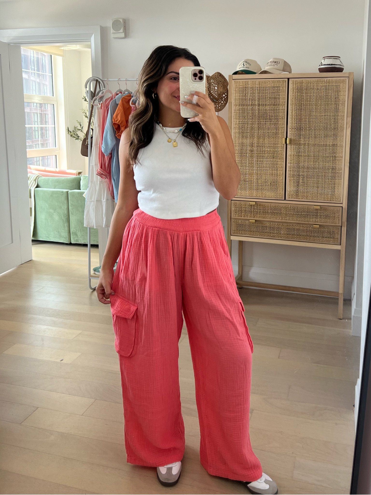 On sale - Aeries pool to party collection is my very favorite and these gauze pants are amazing. Super lightweight, can be worn as a cover-up or as real pants. Lighter colors are a bit see-through, but you will be totally fine with the darker ones. True to size, M! 

#LTKSummerSales #LTKSaleAlert #LTKSeasonal