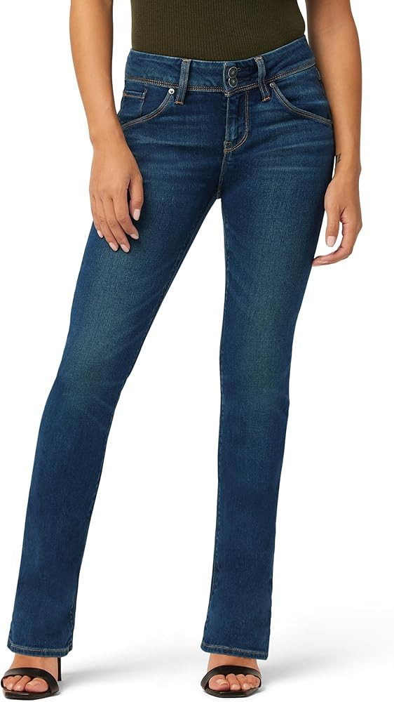 HUDSON Womens The Beth Mid Rise Petite Baby Boot Jean | Amazon (US)