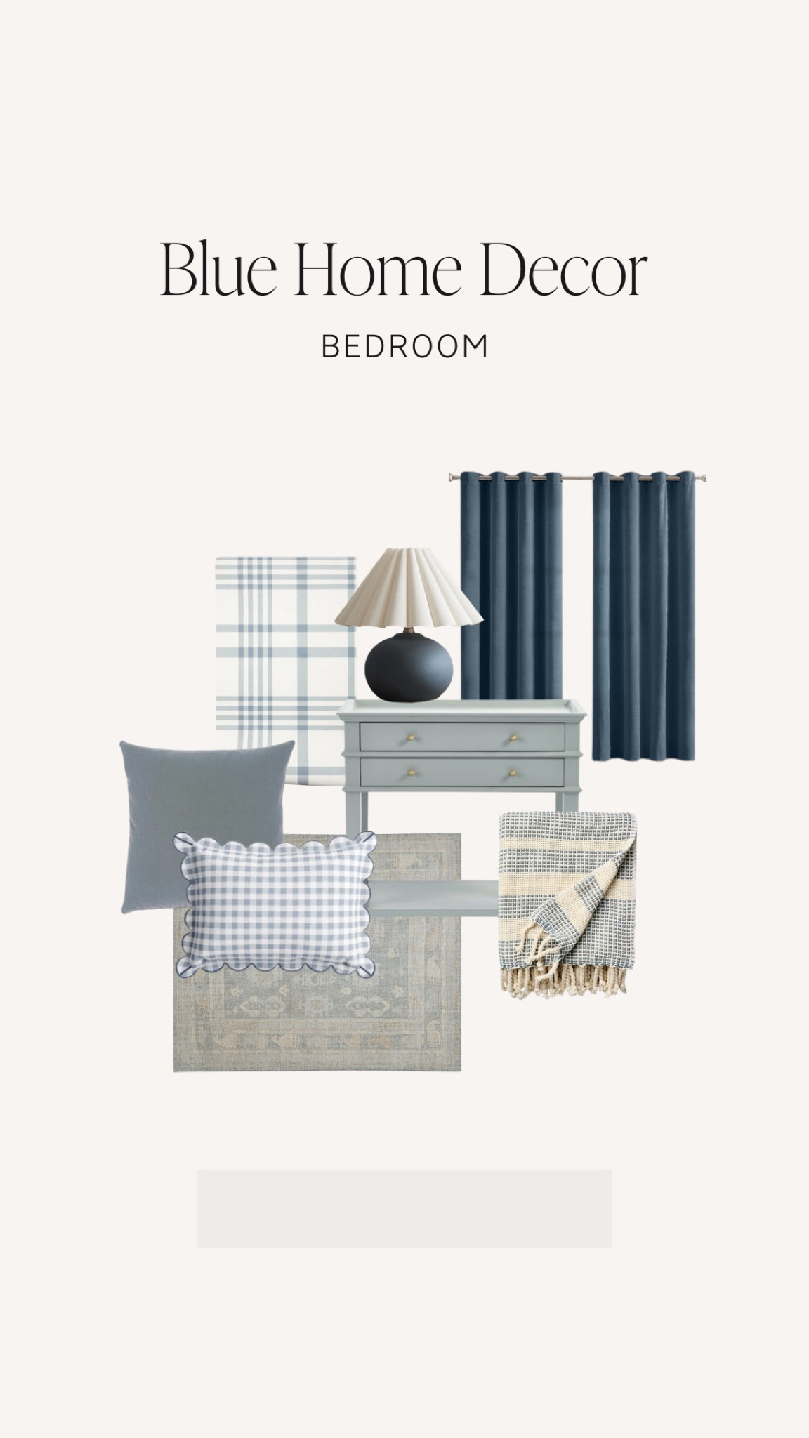 Shop some of our favorite blue home decor!

#Blue #Wallpaper #Bedroom #Blanket #Pillow #Gingham #Rug #Curtains #Nightstand #Lamb #Design #Design #Designer #Decor #AffordableFines #Quality #Curated #BlueColorSeries

#LTKHome #LTKSeasonal #LTKFamily