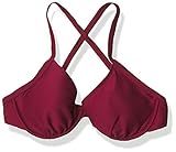 Skye Women's Hilary D, DD, E, F Cup Underwire Bikini Top Swimsuit, Romance Wine Rib | Amazon (US)