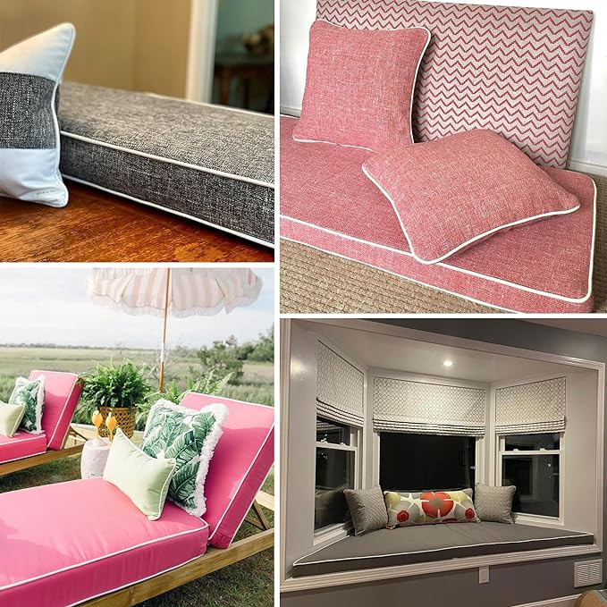 Custom Size Bench Cushion Pads for Indoor Outdoor Furniture Window Seat Chair Sofa Couch Swing 70... | Amazon (US)