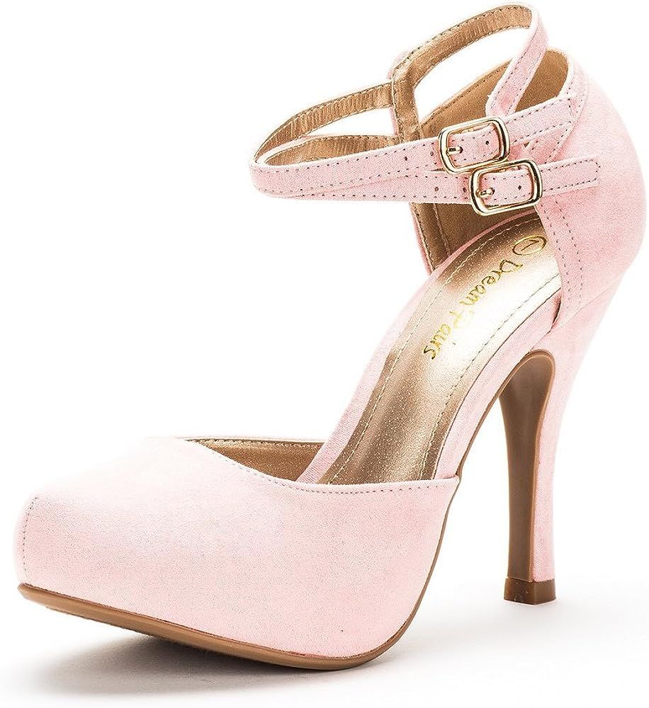 DREAM PAIRS Women's Mary Jane High Heels | Amazon (US)