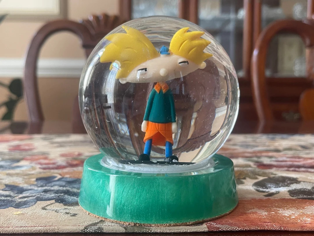 Hey Arnold Nickelodeon Anime Cartoon Snow Globe Birthday Children Holiday Gifts Ready to Ship - E... | Etsy (US)