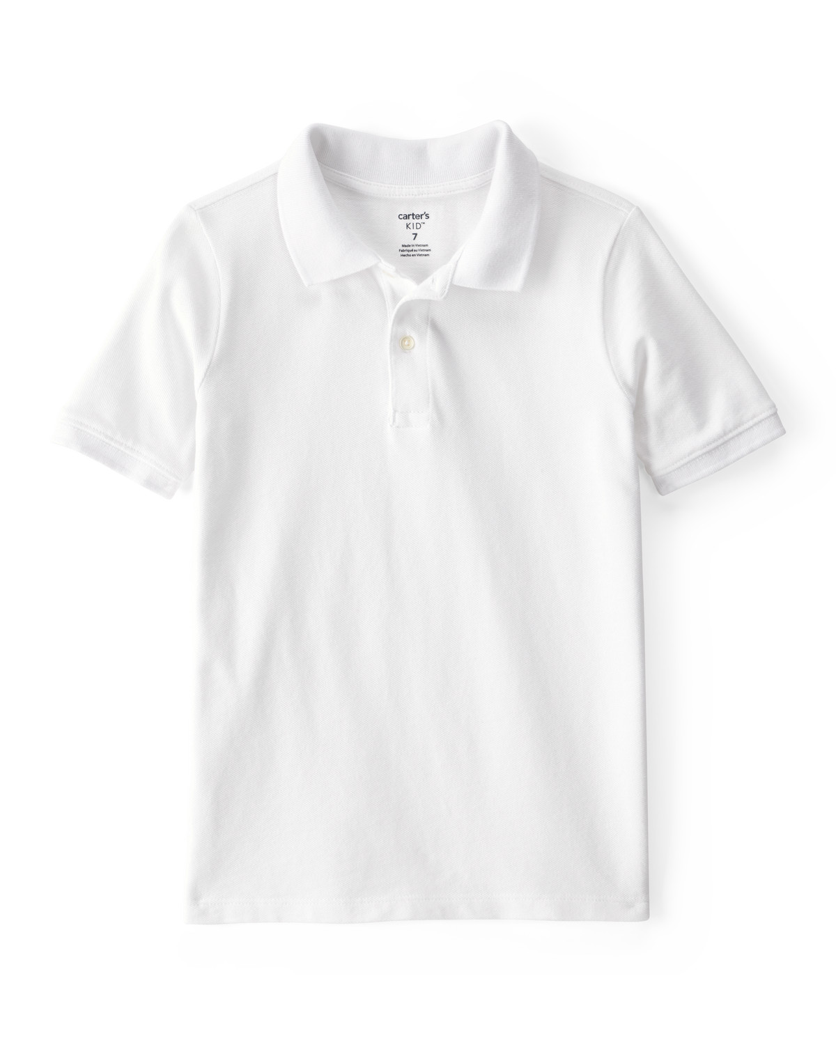 Kid White Piqué Polo Shirt - Carter's | Carter's | Carter's Inc