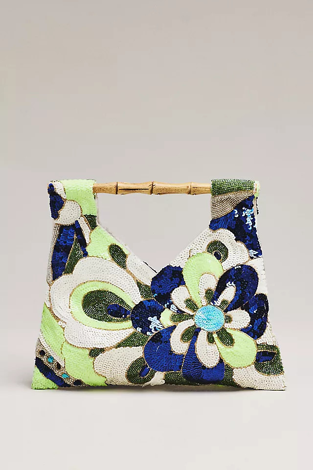 Beaded Bamboo Hand Bag | Anthropologie (US)