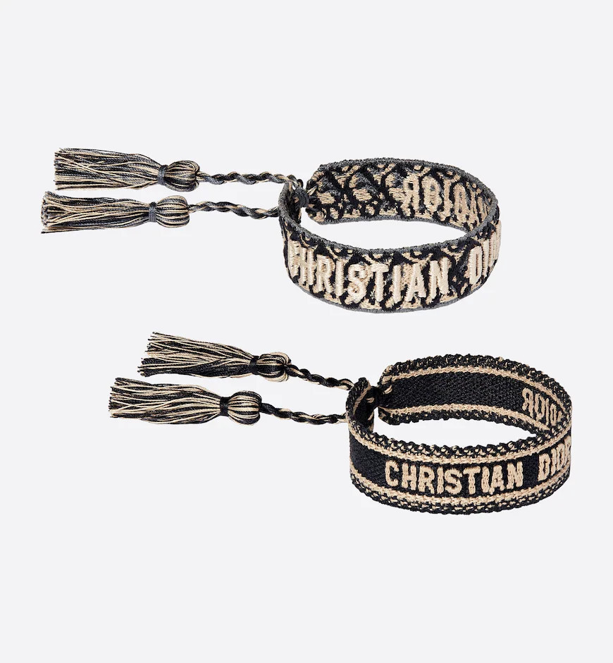 J'Adior Bracelet Set Navy Blue Dior Oblique Cotton | DIOR | Dior Beauty (US)