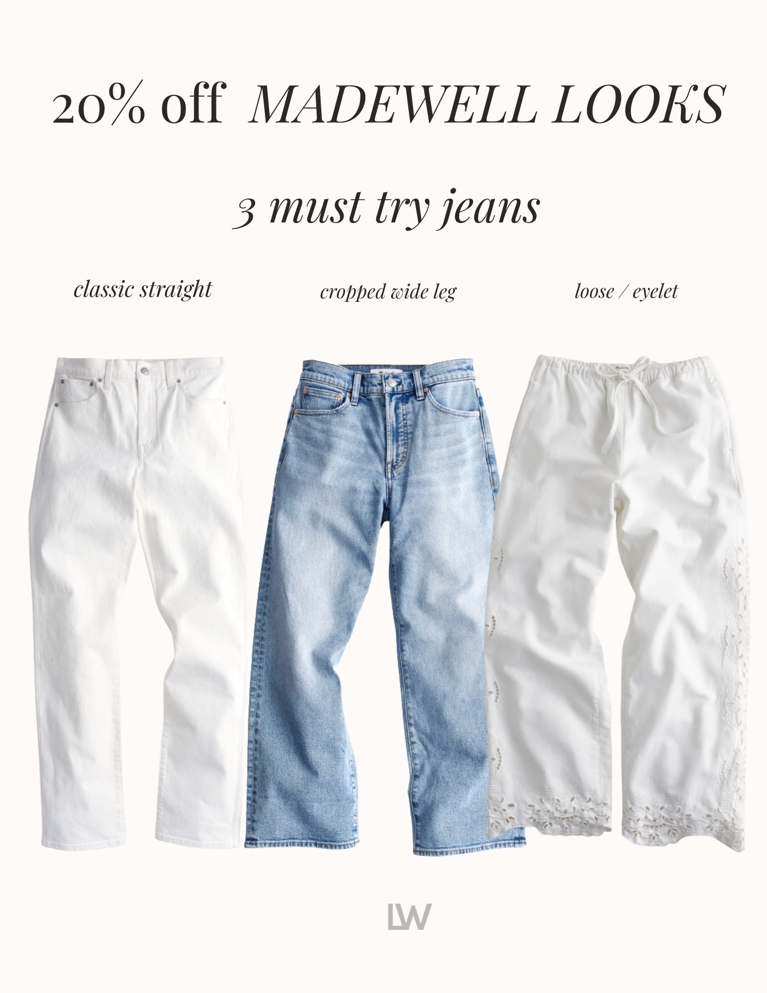 Denim at Madewell is a must have!! Use code LTK20 to get 20% their denim!!