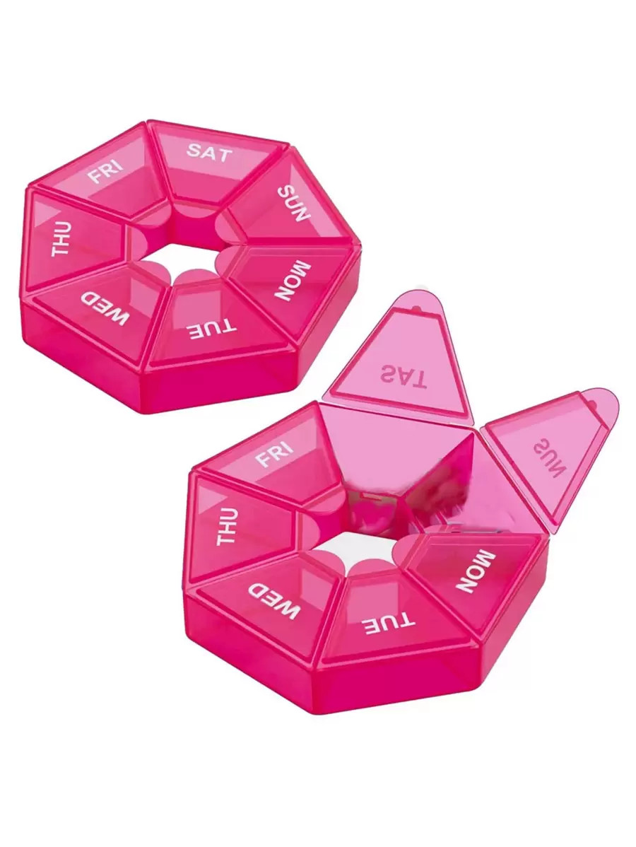 1pc Pill Case, Plastic 7 Days Tablet Candy Box, Portable Storage Tablet Holder, Travel Organizer ... | SHEIN