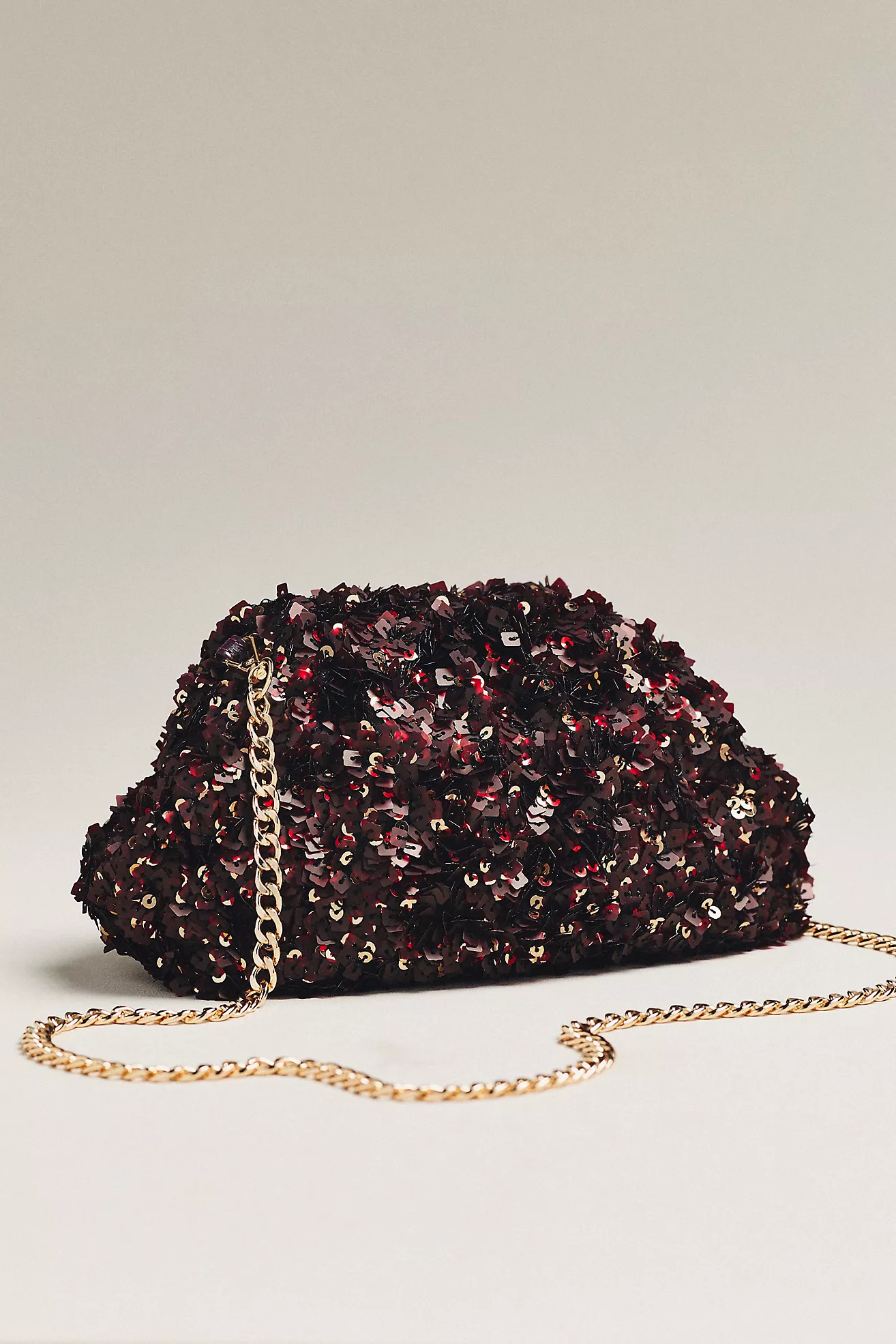 Maeve Sequin Slouchy Clutch | Anthropologie (US)