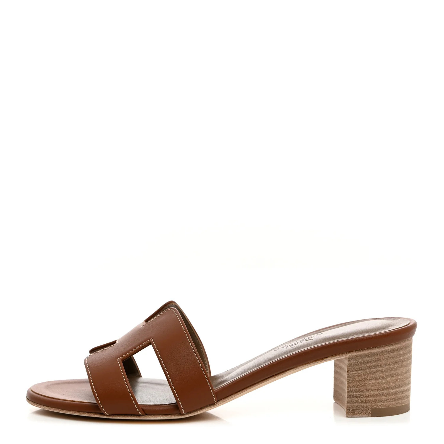 Calfskin Oasis Sandals 35 Gold | FASHIONPHILE (US)